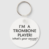 Trombone Player Excuseer Sleutelhanger (Voorkant)