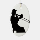 Trombone player in da house keramisch ornament (Rechts)