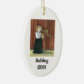 Trombone Player Personalized Ornament (Rechts)