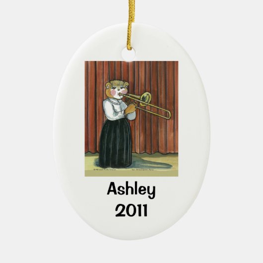 Trombone Player Personalized Ornament (Voorkant)