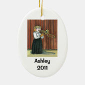 Trombone Player Personalized Ornament (Achterkant)