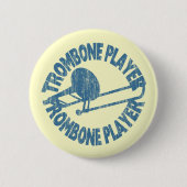 Trombone Player Ronde Button 5,7 Cm (Voorkant)