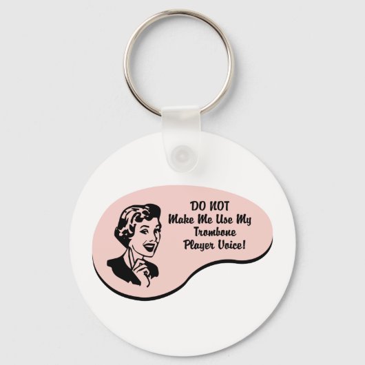 Trombone Player Voice Sleutelhanger (Voorkant)