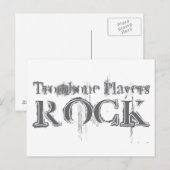 Trombone Players Rock Briefkaart (Voorkant / Achterkant)