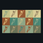 Trombone Pop Art Poster<br><div class="desc">Trombone Pop Art. Als Trombone je hobby,  bezetting of obsessie is,  show het met grote Trombone t-shirts,  mokken,  stickers en nog veel meer. Het zijn ook geweldige cadeautjes voor andere Trombone-fans!</div>