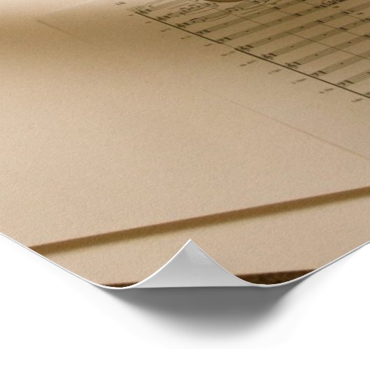 Trombone-poster afdrukken poster (Hoek)