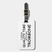 Trombone Quality Time Bagagelabel (Voorkant verticaal)
