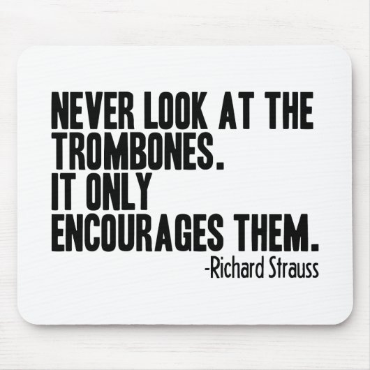 Trombone Quote Muismat (Voorkant)