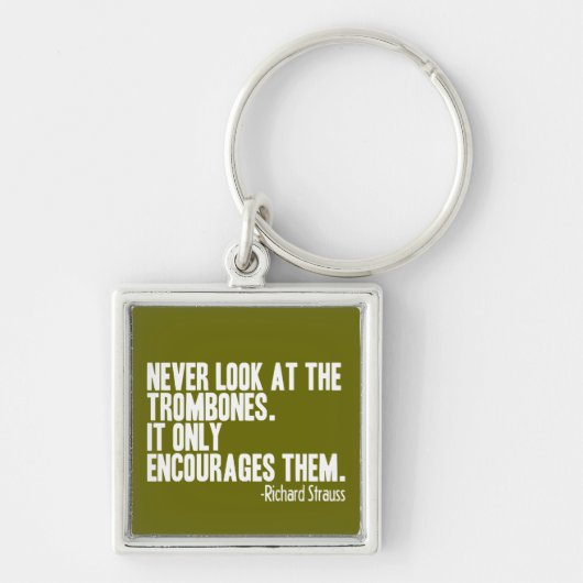 Trombone Quote Sleutelhanger (Voorkant)