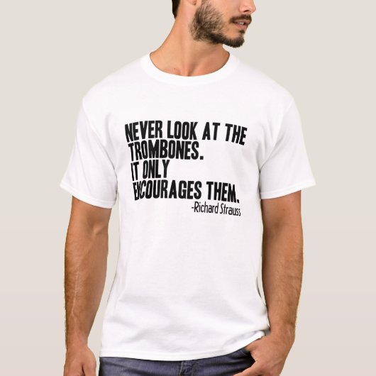 Trombone Quote T-shirt (Voorkant)