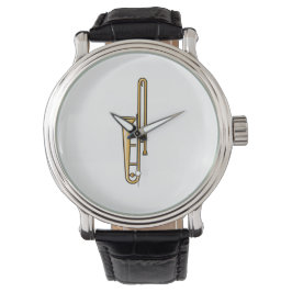 Trombone rechtop grafisch horloge