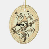 Trombone Rhythm Keramisch Ornament (Rechts)