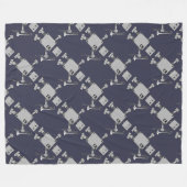 Trombone Robot Fleece Deken (Voorkant (Horizontaal))