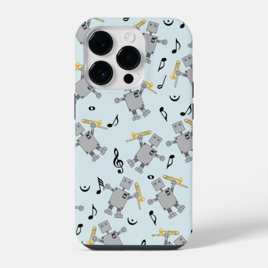 Trombone Robot iPhone Hoesje (Achterkant)