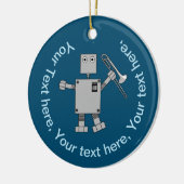Trombone Robot Keramisch Ornament (Links)