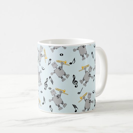 Trombone Robot Koffiemok (Voorkant rechts)