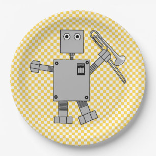 Trombone Robot Papieren Bordje