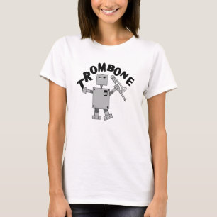 Trombone Robot Tekst T-shirt