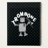 Trombone Robot Wit Tekst Planner (Achterkant)