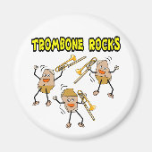Trombone Rocks Magneet (Voorkant)
