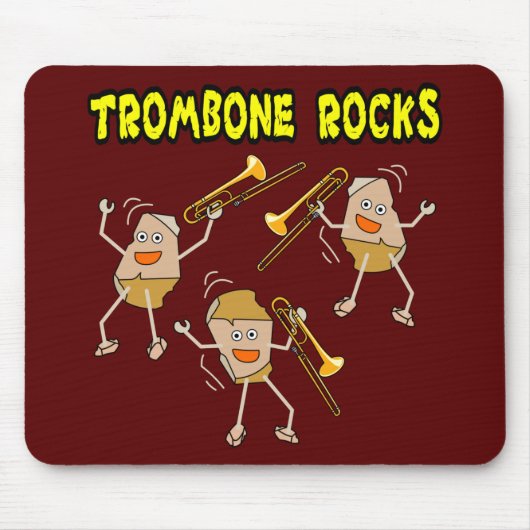 Trombone Rocks Muismat (Voorkant)