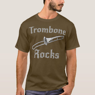 Trombone Rocks Trombonist Gothic Heavy Rock Messin T-shirt