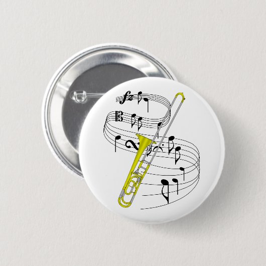 Trombone Ronde Button 5,7 Cm (Voorkant /achterkant)