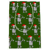 Trombone Santa Hat Robot Medium Cadeauzakje (Voorkant)