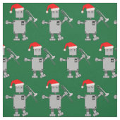 Trombone Santa Hat Robot Stof (Swatch)