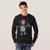 Trombone Santa Hat Robot T-shirt (Voorkant volledig)