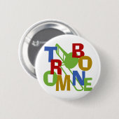 Trombone Scramble Ronde Button 5,7 Cm (Voorkant /achterkant)
