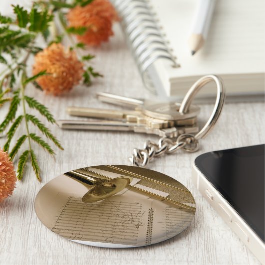 Trombone sleutelhanger (Zijkant)