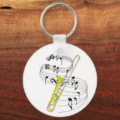 Trombone Sleutelhanger (Voorkant)