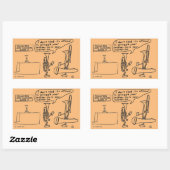 Trombone smokkel Rechthoekige Sticker (Vel)