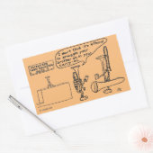 Trombone smokkel Rechthoekige Sticker (Envelop)