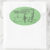 Trombone Smuggable Oval Sticker (Tas)