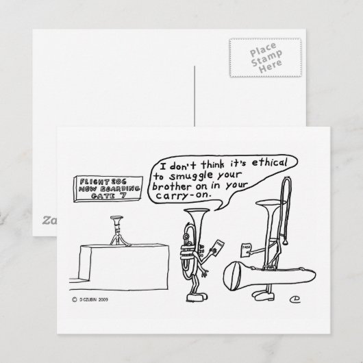 Trombone Smuggling Briefkaart (Voorkant / Achterkant)