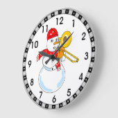 Trombone Snowman Grote Klok (Hoek)