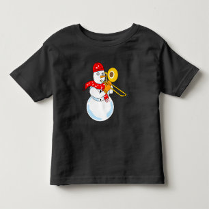 Trombone Snowman Kinder Shirts