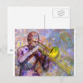 Trombone Solo Briefkaart (Voorkant / Achterkant)