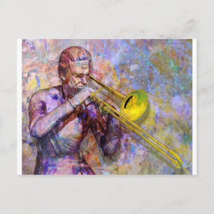 Trombone Solo Briefkaart