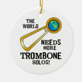 Trombone Solos Keramisch Ornament (Voorkant)