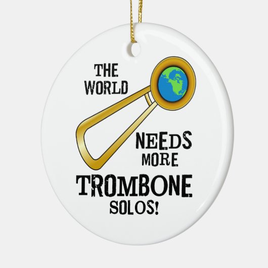 Trombone Solos Keramisch Ornament (Links)