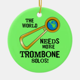 Trombone Solos Keramisch Ornament