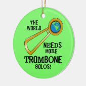 Trombone Solos Keramisch Ornament (Links)