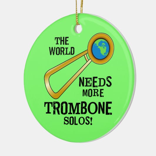 Trombone Solos Keramisch Ornament (Links)