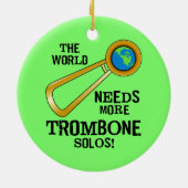 Trombone Solos Keramisch Ornament (Achterkant)