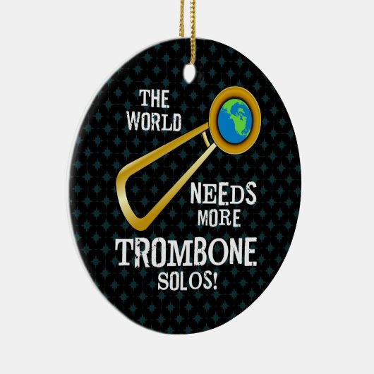 Trombone Solos Keramisch Ornament (Rechts)