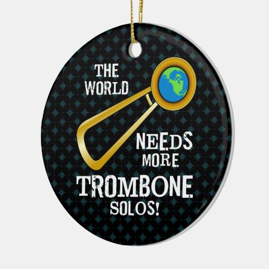 Trombone Solos Keramisch Ornament (Links)