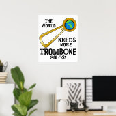 Trombone Solos Poster (Thuiskantoor)